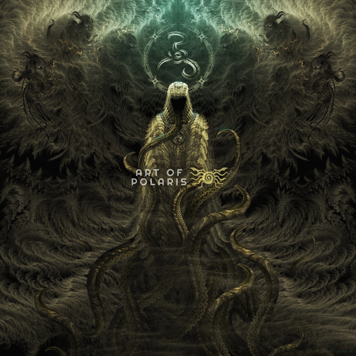 Fractal Hastur - The King in Yellow | Decorative Tapestry